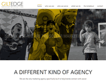 Tablet Screenshot of giltedgesoccer.com